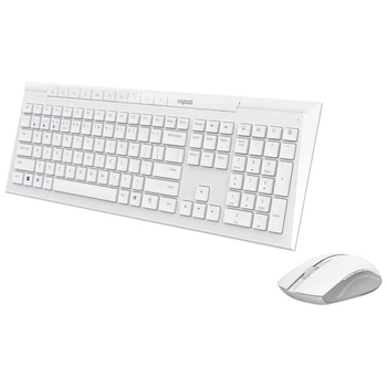 Клавиатура и мышь Rapoo 8210М, Белый - 370580