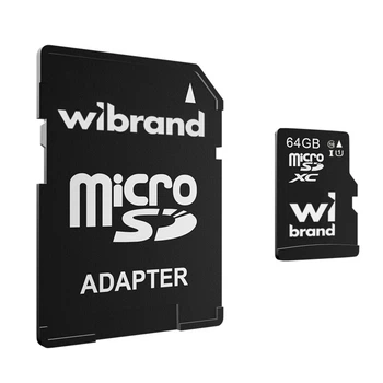 Карта пам'яті Wibrand microSDXC UHS-1, 64 Гб. - 443664