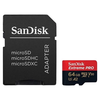 Карта памяти SanDisk MicroSDXC UHS-I U3, 64 Гб. - 398927