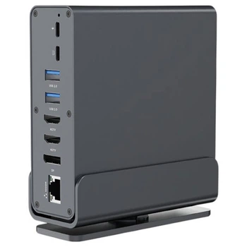 Док-станція Cablexpert A-CF-COMBO15-01, Сірий - 702095