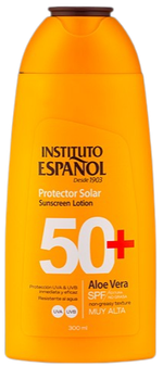 Молочко для загара Instituto Espanol Protector Solar Aloe Vera SPF 50 300 мл (8411047101827)