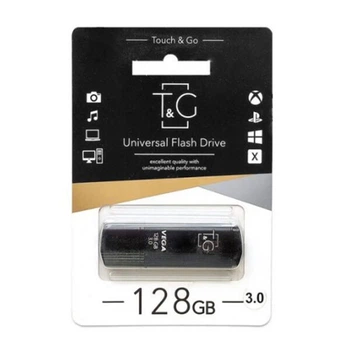 USB Flash T&G Vega 121, 128 Гб., Черный - 335744