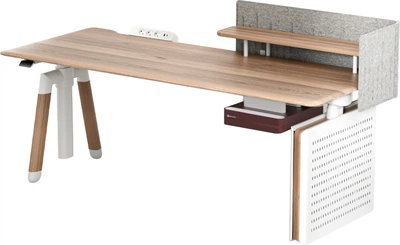 Комп'ютерний стіл з електрорегулюванням висоти SIHOO D07 1.8 м Maple/White (D07A-102/D07J-102-AB/DO7-P)
