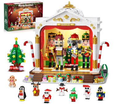 Рождественский конструктор Лускунчик Театр, Christmas Nutcracker Theatre Building Toy, новогодний конструктор здания театра