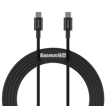 Кабель Baseus Superior Series Fast Charging Data Cable Type-C to Type-C 100W 20V 5A 2м (CATYS-C01) Black