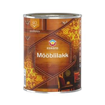 Лак акриловый полуглянцевый ESKARO MOBLILAKK 40 0.9л