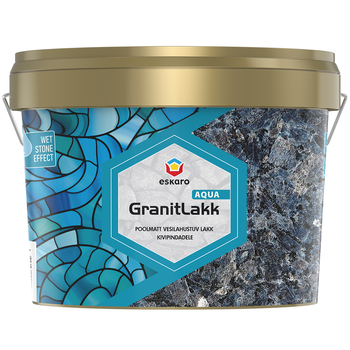 Лак акриловый декоративный для камня ESKARO GRANIT LAKK AQUA 2.37л