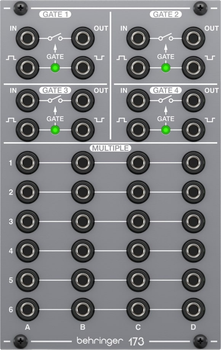Модуль синтезатора Behringer 173 Quad Gate/Multiples (4033653032148)