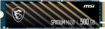 Накопитель SSD MSI 500GB Spatium M450 V1 M.2 2280 PCIe 4.0 x4 NVMe 3D NAND TLC (S78-440K380-P83) 325452