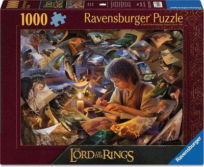 Пазл Ravensburger The Lords of the Rings Подорож Фродо 1000 елементів 12001810 (4005555018100)
