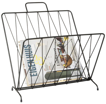 Gazetnik na czasopisma Present Time Diamond Raster metalowy z uchwytem (8714302600678)