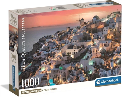 Пазл Clementoni: High Quality Collection — Shades of Santorini / Відтінки Санторіні (1000 елементів) — 39933