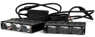 Світлодіодні фари External SpotLight L27 55W на три лінзи W-Y-Multicolor 12-80V