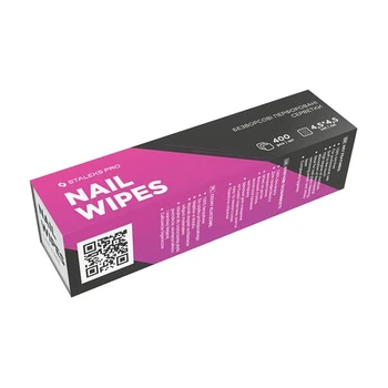 Безворсові серветки для манікюру перфоровані Staleks PRO EXPERT 400 шт