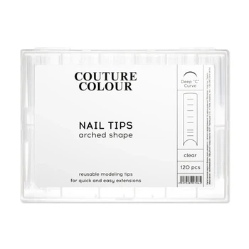 Верхні арочні форми для нарощування нігтів Couture Color Nail Tips Arched Shape 120 шт