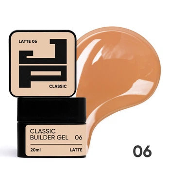 Білдер-гель класичний для моделювання та зміцнення Jerden Proff Classic Builder Gel №06 Latte 20 мл