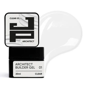 Густий білдер-гель Jerden Proff Architect Builder Gel №01 Clear 20 мл