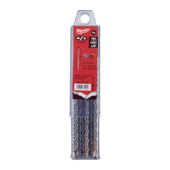 Бур SDS-PLUS M2 MILWAUKEE, діаметр 6,0х160х100мм, (10шт), пластикова коробка (4932371705)