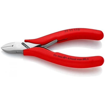 Кусачки KNIPEX боковые для электроники (77 11 115)
