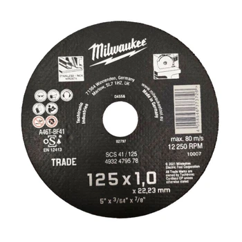 Диск отрезной MILWAUKEE D 125 мм по металлу, SCS 41/125x1 (4932479578)