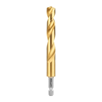 Сверло по металлу RedHEX SHOCKWAVE HSS-TiN MILWAUKEE, диаметр 12,5х128х83мм, (5шт), пластиковая коробка