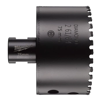 Коронка алмазна Diamond Max MILWAUKEE M14, диаметр 75мм (сухое сверление)