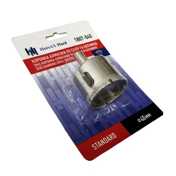 Коронка алмазная HorsAY Hard STANDARD 1807-040 по стеклу и керамике 40 мм