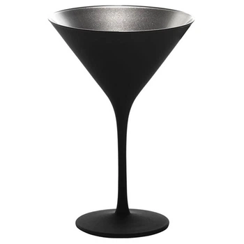 Набір келихів для коктейлю Stoelzle Elements Black/Silver 240 мл 6 шт (21349368)