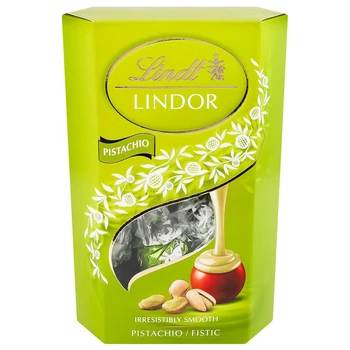 Цукерки Lindor з фісташкою Lindt 200 г (20781656)