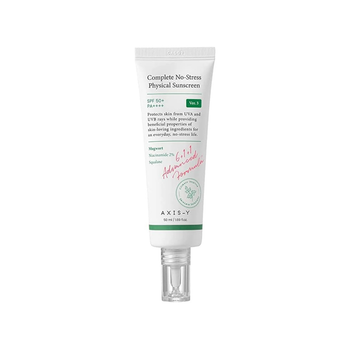 Минеральный санскрин AXIS-Y Complete No-Stress Physical Sunscreen SPF50+ PA++++, 50 мл