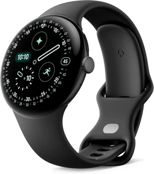 Смарт-часы Google Pixel Watch 4 45mm LTE Matte Black Aluminum case / Obsidian Active Band
