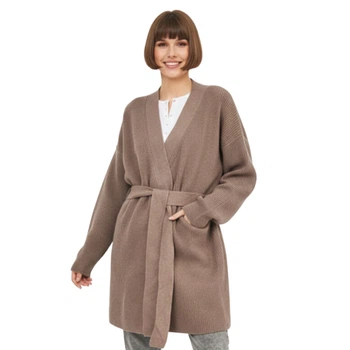 Жіночий светр Zara Knitted коричневий кардиган S 9667/005/706 (S)
