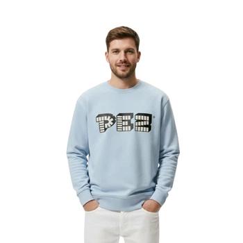 Чоловічий бавовняний світшот із синім принтом Zara M 0962/374/403 (M)