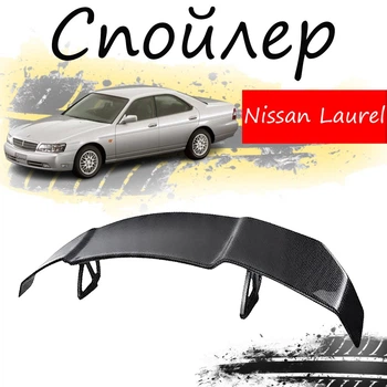 Антикрыло спойлер Nissan Laurel Ниссан Лаурель элерон подходит на кузов седан Цвет - черный