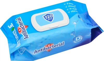 Вологі серветки Naturelle Antibacterial D-panthenol 120 шт (4820207591042)