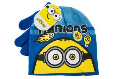 Набір шапка та рукавички Minions The Rise Of Gru для хлопчика зима синій TH4124.BLUE (54)