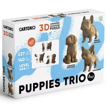 3D пазл Cartonic PUPPIES TRIO (CARTPUPPIES)