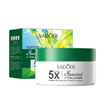 Гідрогелеві патчі з екстрактом водоростей та колагеном SADOER 5X Seaweed Collagen Eye Mask, 80 шт
