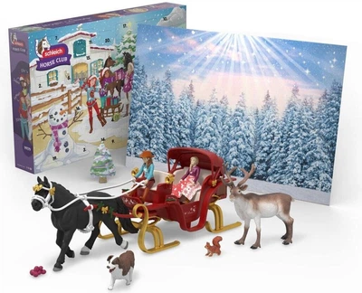 Великий різдвяний адвент календар Horse Club 2025 катання на санях Schleich 99179