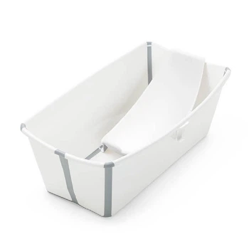 Набор Stokke Flexi Bath: ванночка складная и адаптер, Белый