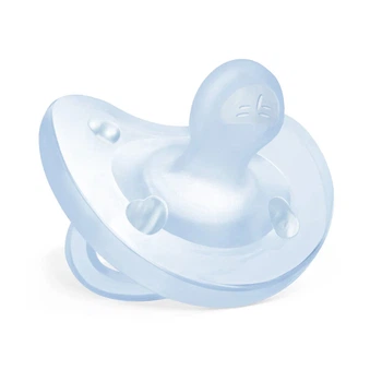 Пустышка Chicco PhysioForma Soft, силикон, 0-6 мес., 1 шт., Голубой