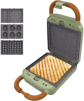 Сендвічниця Cecotec Rock'nToast Retro One Зелена (01305)