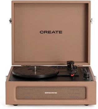 Ретро-стереосистема Create Record Player Pro Вініловий програвач з Bluetooth