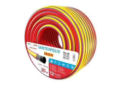 Шланг для поливу SANTEHPOLIV 3/4" 30м IRON (бухта) ПВХ