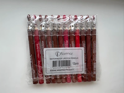 Набір Помад-олівців для губ Flormarmatte color lipstick з точилкою 12 шт.
