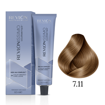 Фарба для волосся 7.11 Блонд інтенсивно-попелястий Revlon Professional Revlonissimo Colorsmetique 60 мл