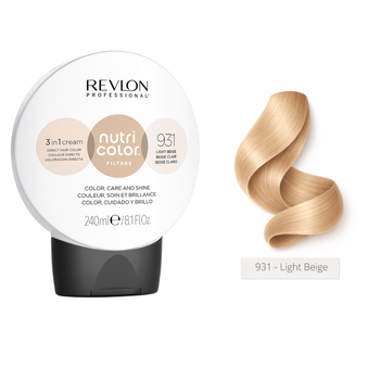Тонирующая маска 240 мл 931 Бежевый блонд Revlon Professional Nutri Color Filters