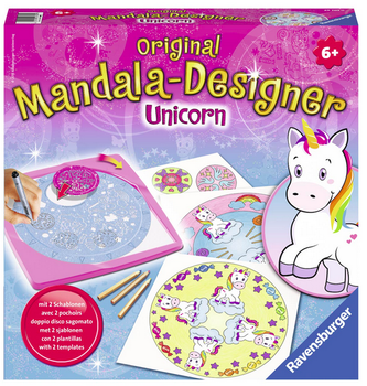 Zestaw kreatywny Ravensburger Mandala Designer Jednorożec 29703 (4005556297030)