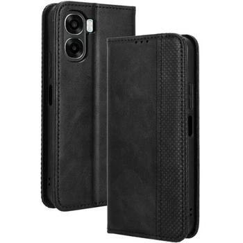 Чехол-книжка Deexe Retro Style для OPPO A6x / A6k - Black
