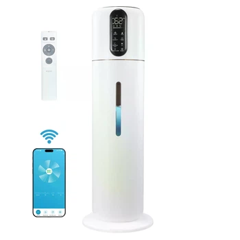 Розумний зволожувач повітря Evoair STEAMIX8500, Wi-Fi керування, резервуар 8.5 л, продуктивність зволоження 300 мл/год, датчик вологості, автоматичний режим, УФ-лампа, ароматерапія